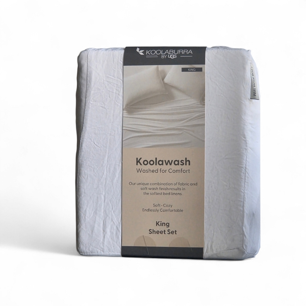 Koolaburra King Sheet Set - White Hotel Quality